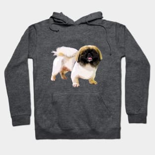 Pekingese Dog Adorable Pekinese Puppy Face Hoodie